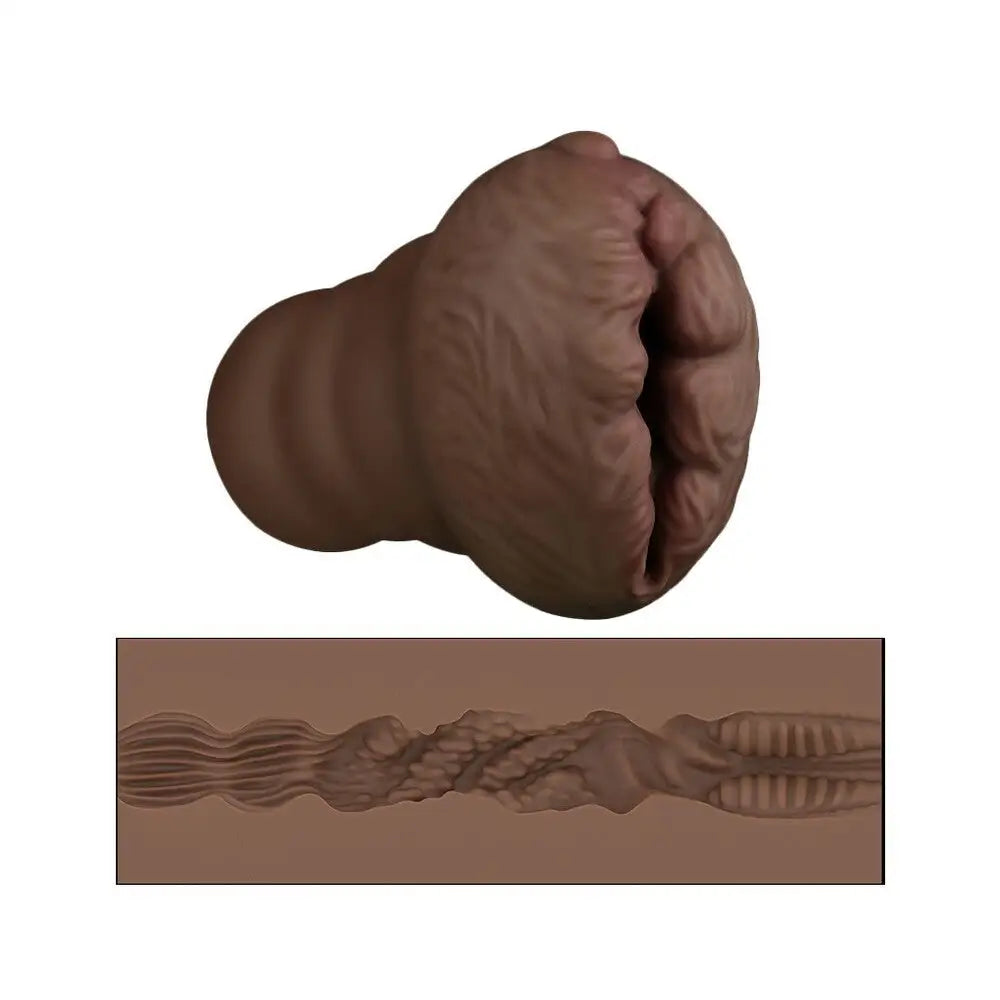 Lovetoy aliens pie number 3 flesh brown rubber masturbator - peaches and screams