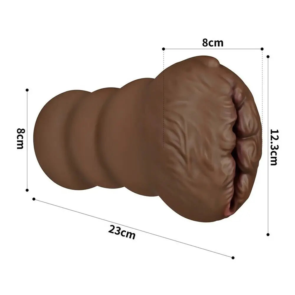 Lovetoy aliens pie number 3 flesh brown rubber masturbator - peaches and screams