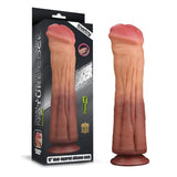 Lovetoy large realistic flesh pink suction cup dildo 12 inch - peaches and screams