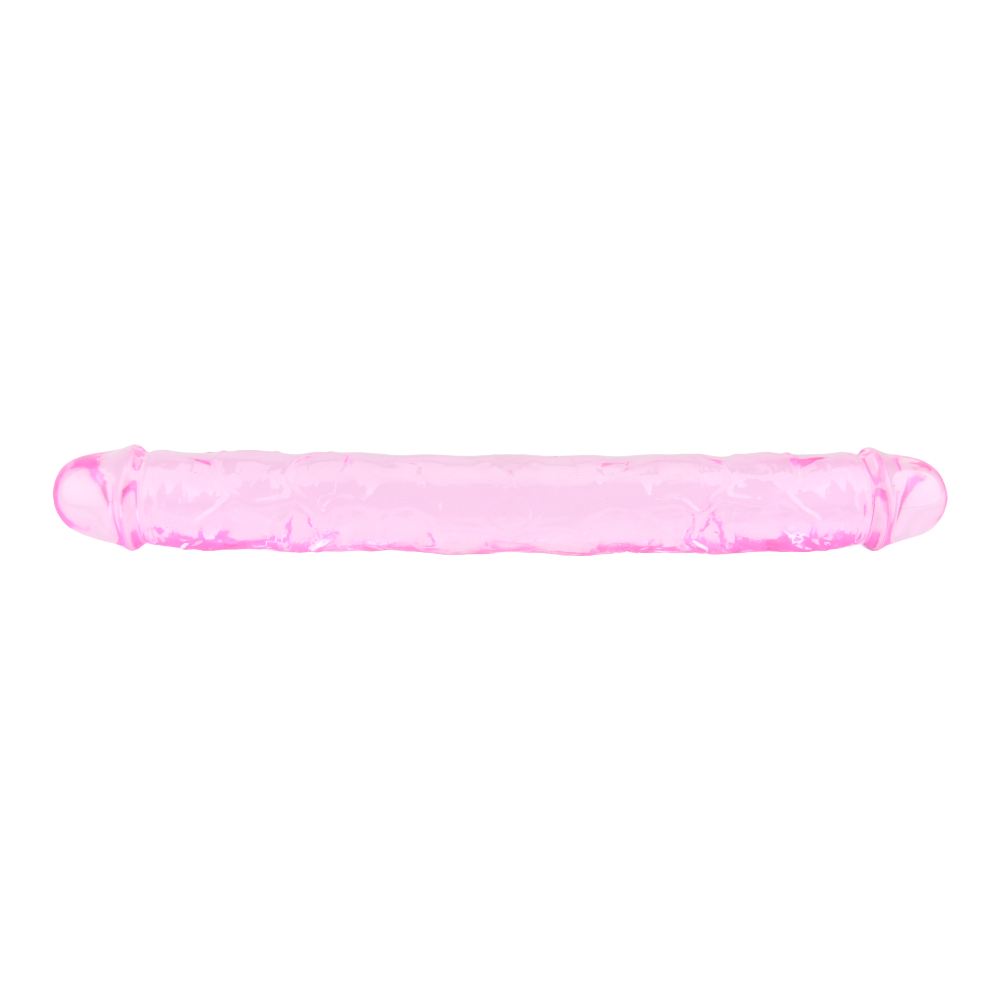 Loving joy 12 inch double dildo pink - double ended dildos peaches and screams