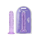 Loving joy 6 inch suction cup dildo purple - dildos peaches and screams