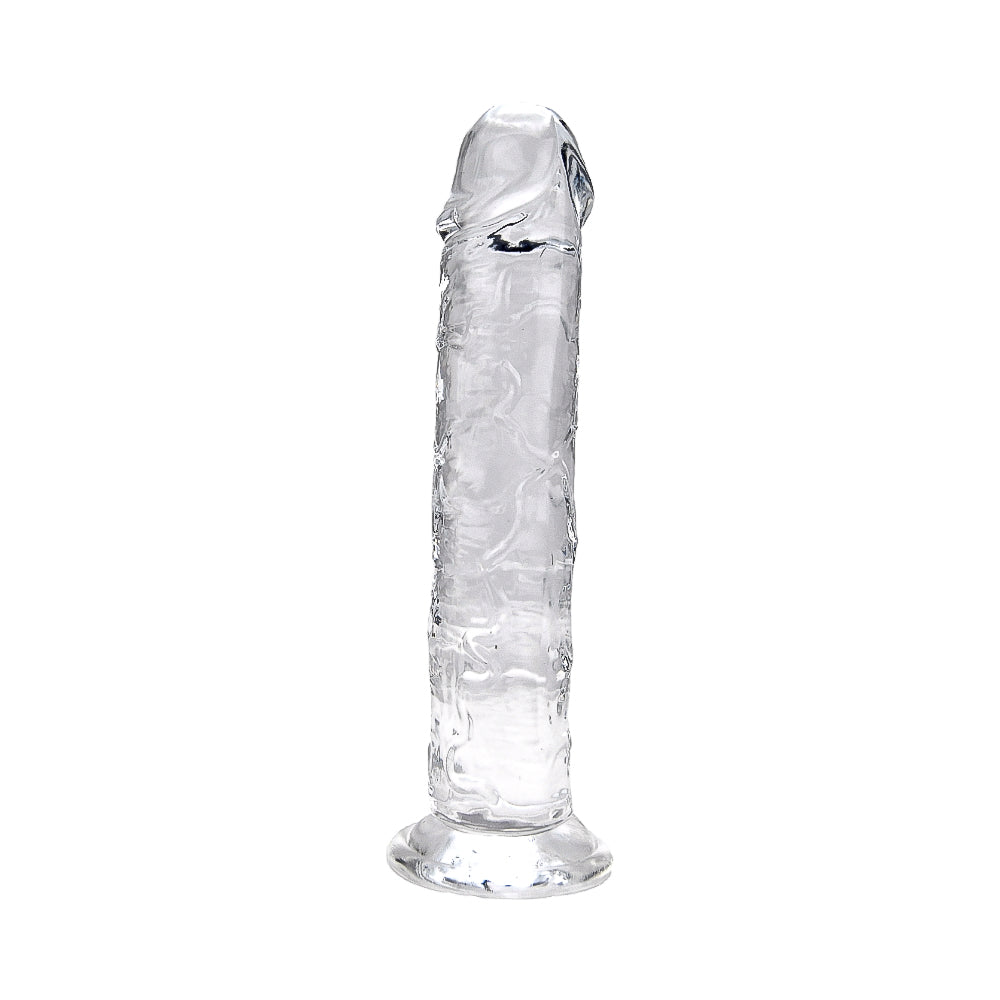 Loving joy 7.5 inch suction cup dildo clear - dildos peaches and screams
