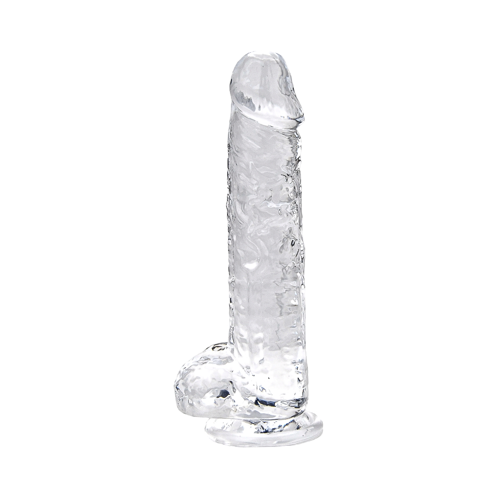 loving-joy-7-inch-dildo-with-balls-clear