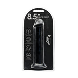 Loving joy 8.5 inch suction cup dildo black - dildos peaches and screams