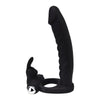 Loving joy double fun vibrating rabbit double penetration strap-on - strap ons peaches and screams