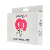 Loving joy furry handcuffs pink - bondage restraints peaches and screams