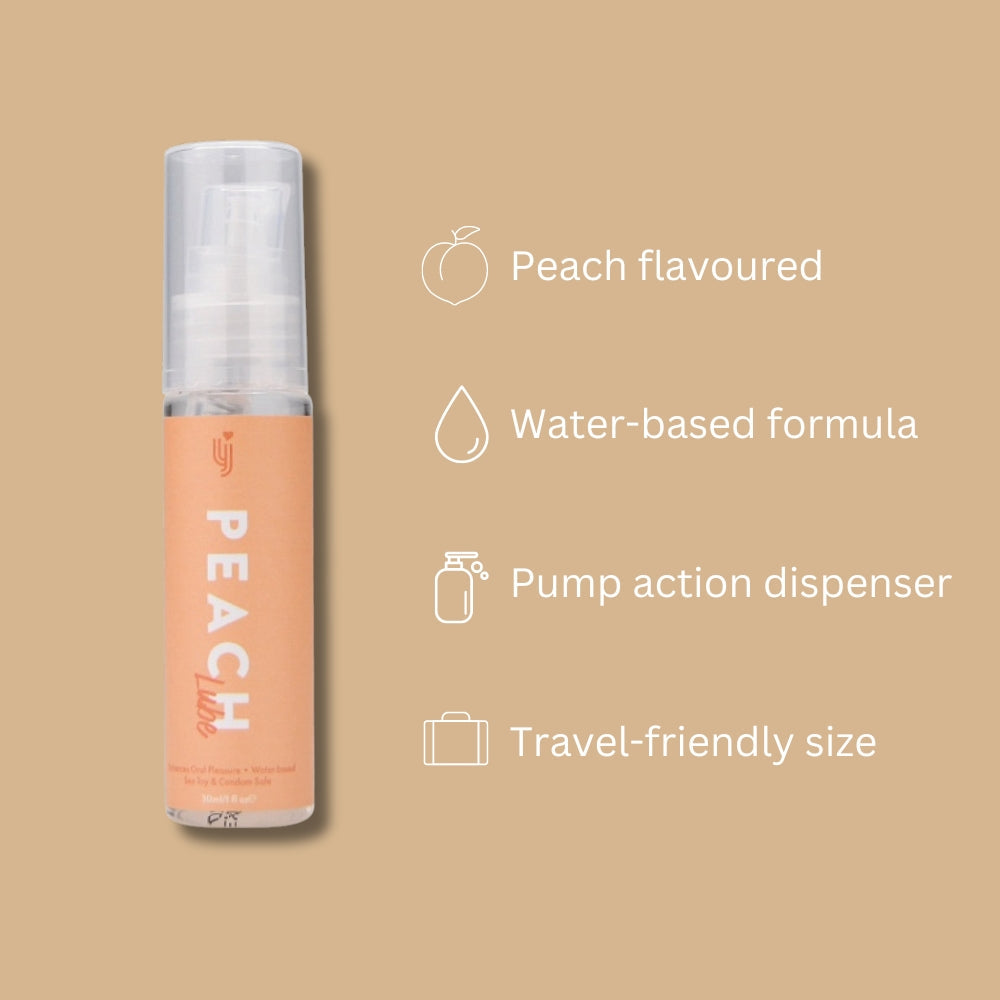 Loving joy peach flavoured lubricant 30ml - lubricant peaches and screams
