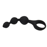 Loving joy triple ripple anal beads-black - anal beads peaches and screams