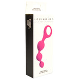 Loving joy triple ripple anal beads-pink - anal beads peaches and screams
