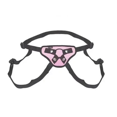 Lux Fetish Pink Strap - on Harness With Adjustable Straps For Couples - Peaches and Screams
