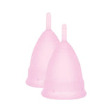 Mae b intimate health 2 small pink menstrual cups - peaches and screams