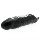 Master series black xl penis sleeve with testicle ring - peaches and screams