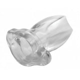 Master series clear small hollow butt plug 3.25 inch - peaches and screams