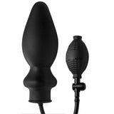 Master series large inflatable anal plug with hand pump - peaches and screams