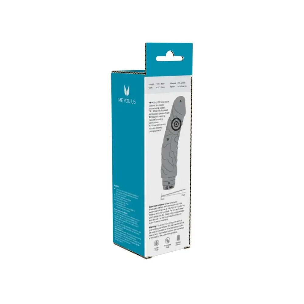 Me you us black multi speed realistic dildo vibrator - peaches and screams