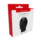 Me you us full coverage leather black bondage hood - peaches and screams
