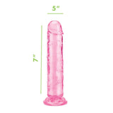 Me you us ultra pink dong 7 inch realistic suction dildo - peaches and screams