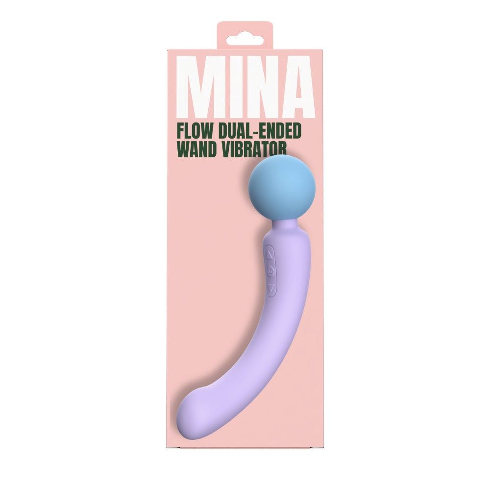 Mina flow dual ended wand vibrator - wand vibrators peaches and screams