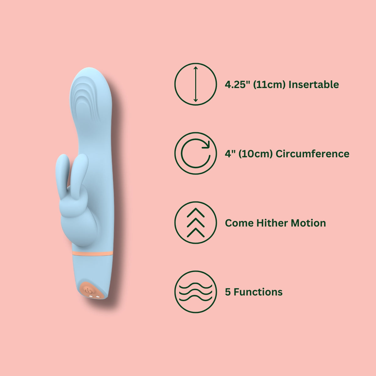Mina hail come hither rabbit vibrator - rabbit vibrators peaches and screams