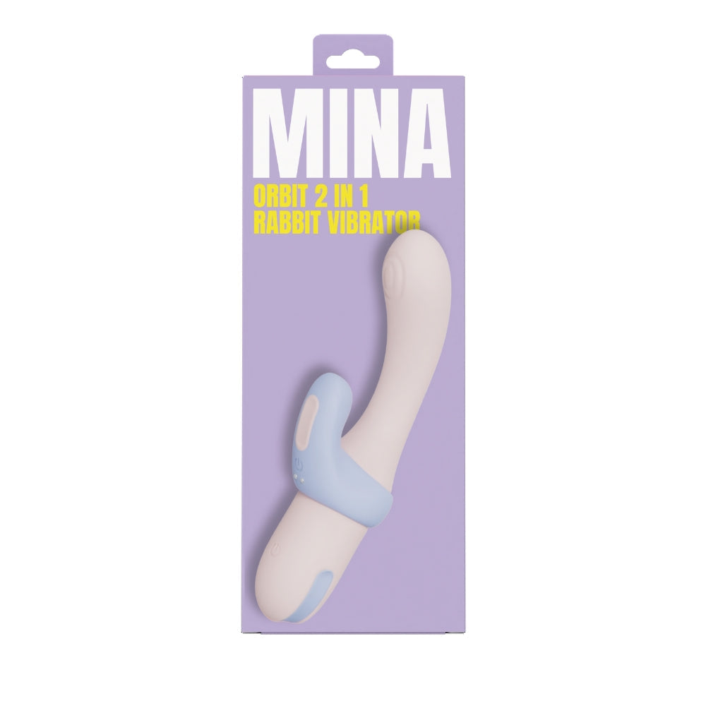 Mina orbit rabbit vibrator 2 in 1 - rabbit vibrators peaches and screams