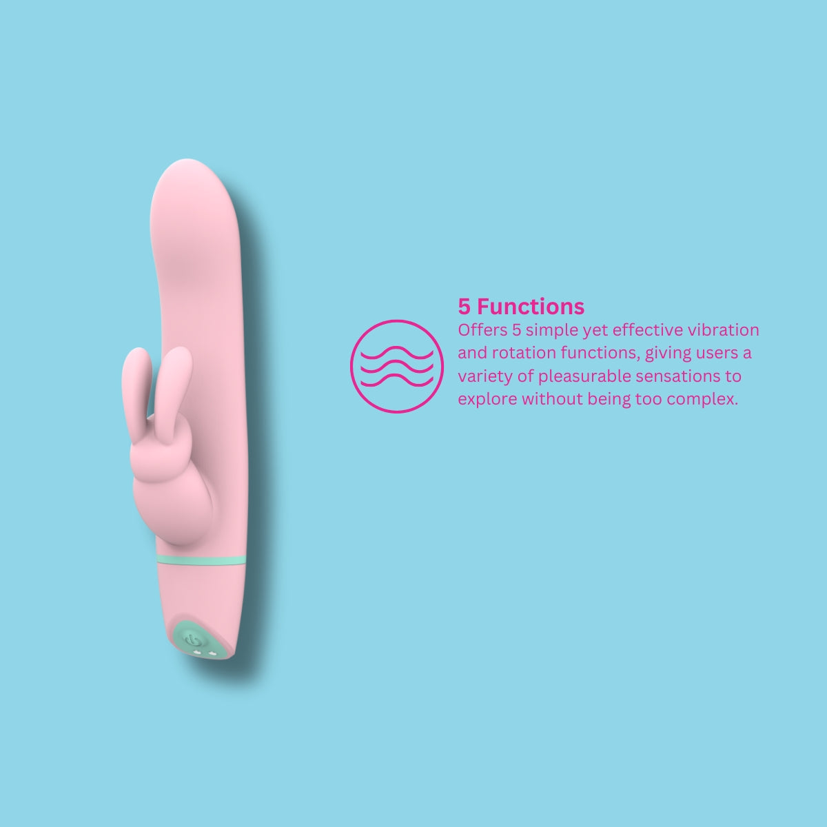 Mina ripple vibrating & rotating rabbit vibrator - rabbit vibrators peaches and screams