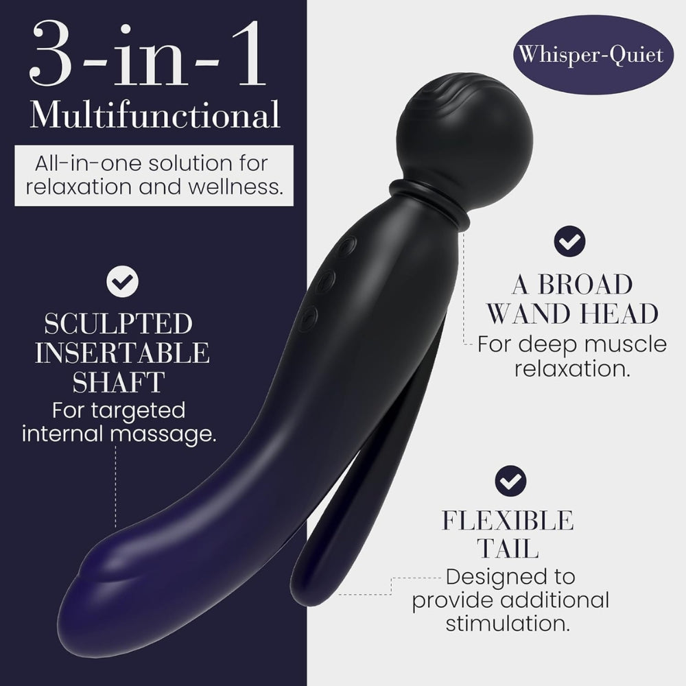 Mylo 3-in-1 body wand massager spirit - wand vibrators peaches and screams