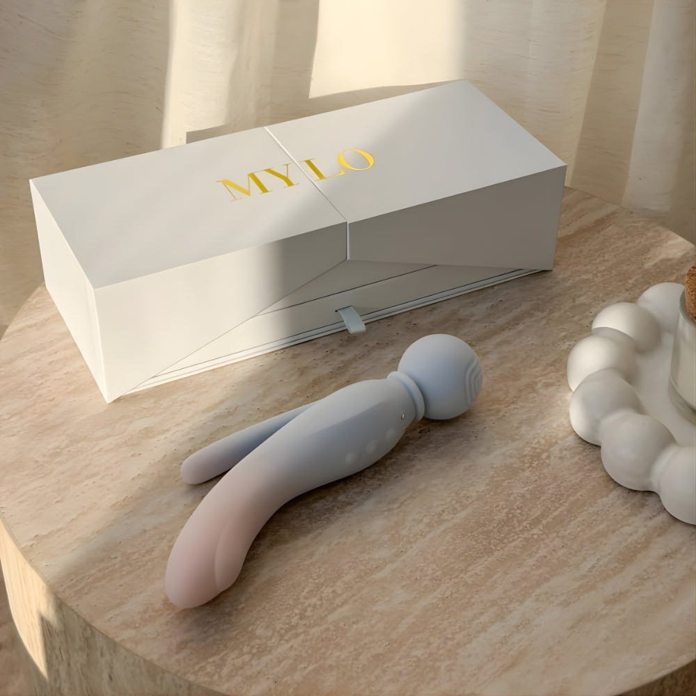 Mylo 3-in-1 body wand massager with independent motors - wand vibrators peaches and screams
