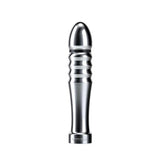 Mystim stainless steel 5 inch silver electrastim penis dildo - peaches and screams