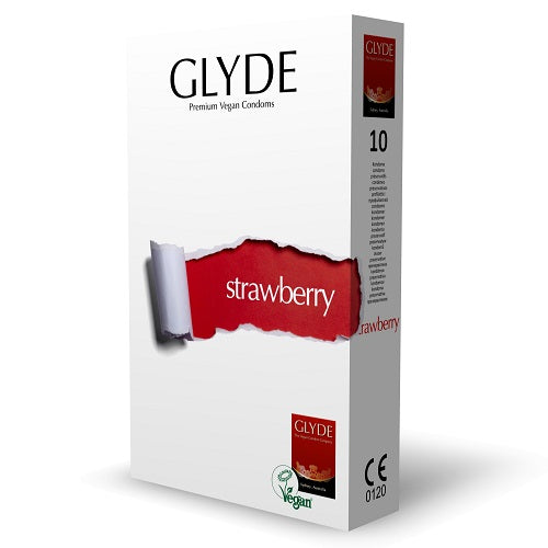 glyde-ultra-strawberry-flavour-vegan-condoms-10-pack