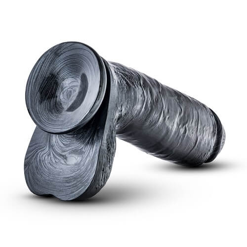 jet-raven-carbon-10-5-inch-metallic-black-realistic-dildo