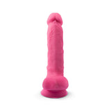 silexd-7-inch-glow-in-the-dark-realistic-silicone-dual-density-dildo-with-suction-cup-and-balls-pink