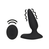 smooth-vibrating-anal-plug-with-remote-control-black