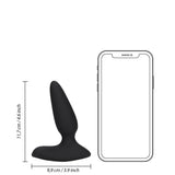 smooth-vibrating-anal-plug-with-remote-control-black