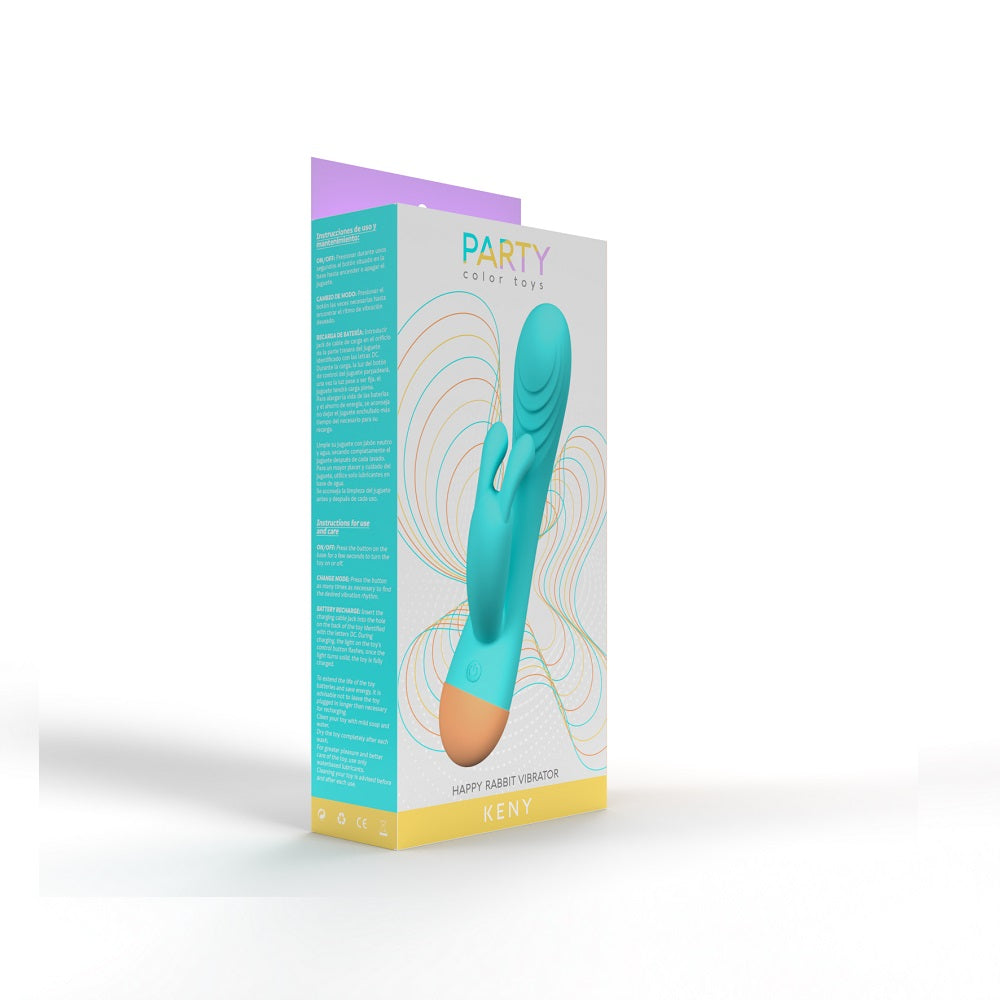 party-color-keny-rabbit-vibrator-blue