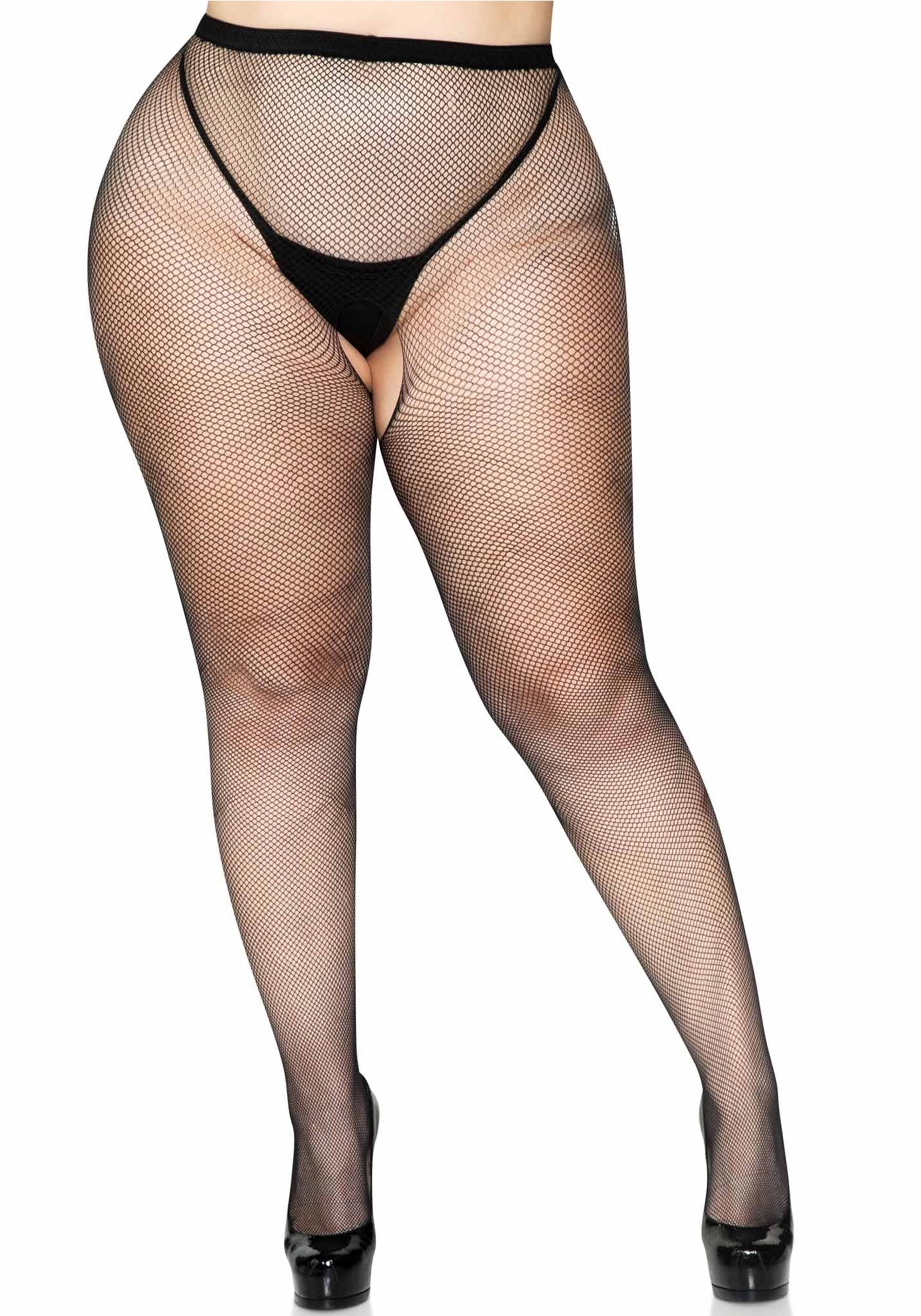 leg-avenue-plus-size-crotchless-pantyhose