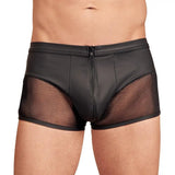 Nek stretchy black matte pants with zip opening - xxl - peaches and screams