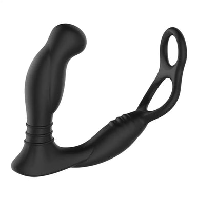 Nexus Silicone Black Rechargeable Dual Anal Cock Ring - Peaches and Screams