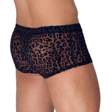 Noir sheer animal print pants for men - medium - peaches and screams