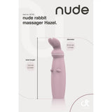 Nude hazel mini rabbit massager for g spot and clitoral play - peaches and screams