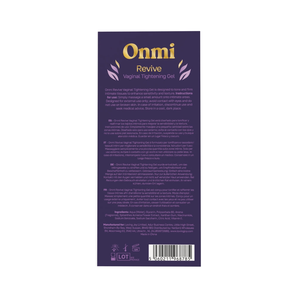 Onmi revive vaginal tightening gel firming formula - sexual enhancers peaches and screams
