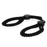 Ouch adjustable rope hand cuffs for soft cotton bondage - peaches and screams