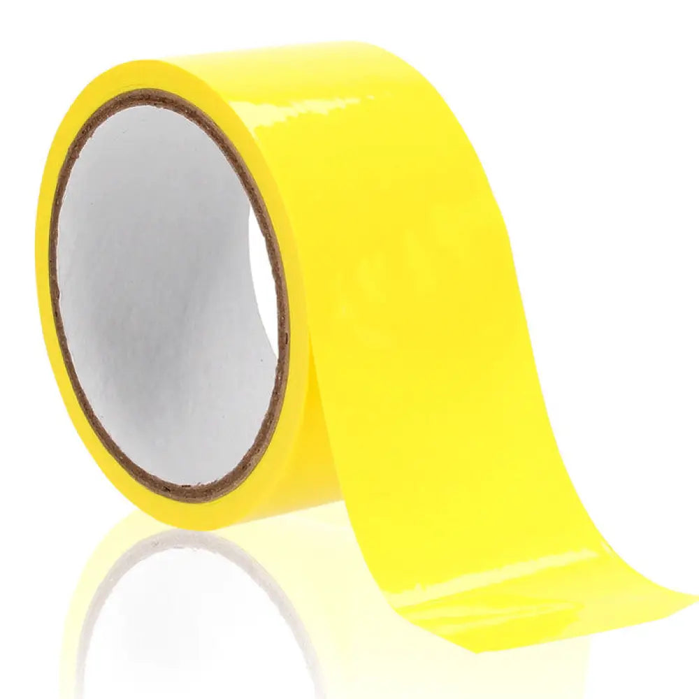 Ouch xtreme bondage tape 57ft yellow for creative restraint - peaches and screams