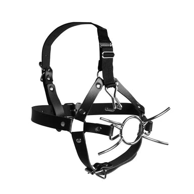 Ouch Xtreme Head Harness With Spider Gag And Nose Hooks - Peaches and Screams