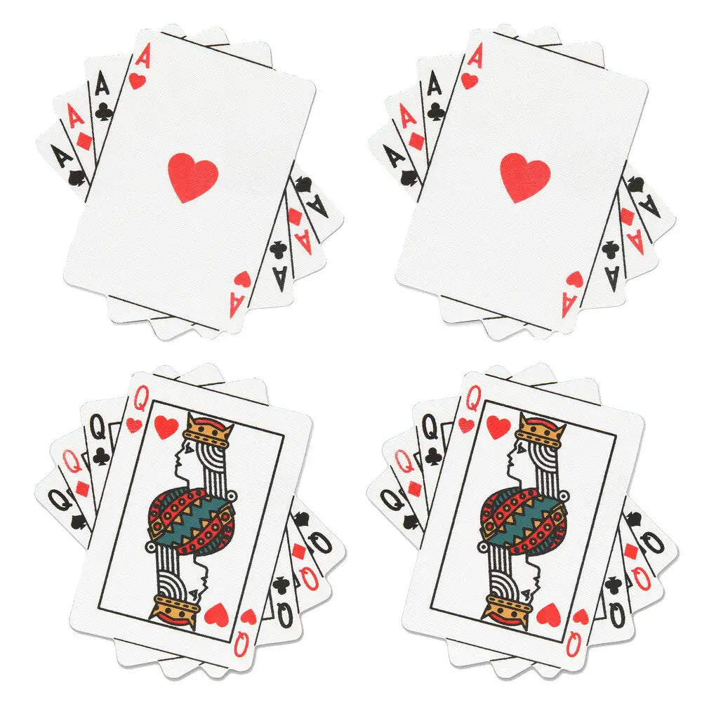 Peekaboo pasties queens and aces poker lingerie accessories - peaches and screams