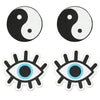 Peekaboo pasties yin and yang reusable nipple covers - peaches and screams