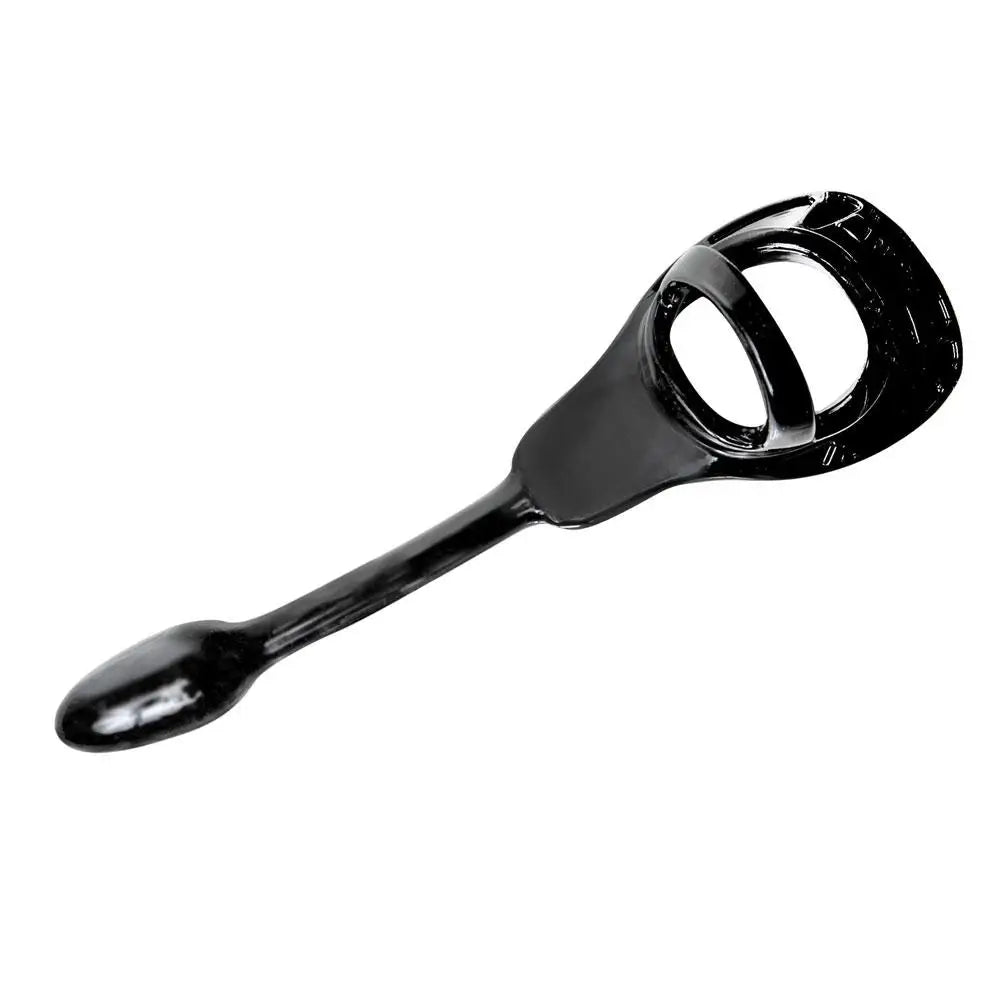 Perfect fit armour tug lock black plug and cock cage - peaches and screams
