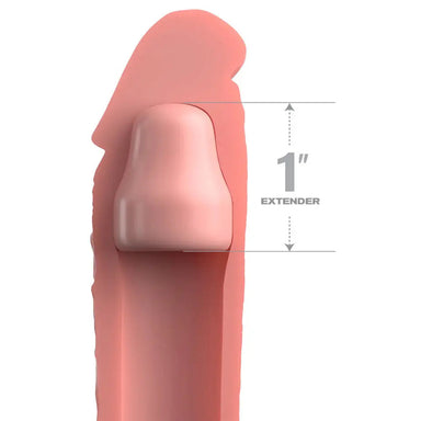 Pipedream 7 - inch Silicone Flesh Pink Penis Extender - Peaches and Screams