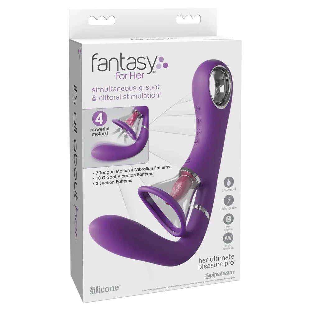 Pipedream Silicone Purple Rechargeable G - spot And Clitoral Vibrator - Peaches and Screams