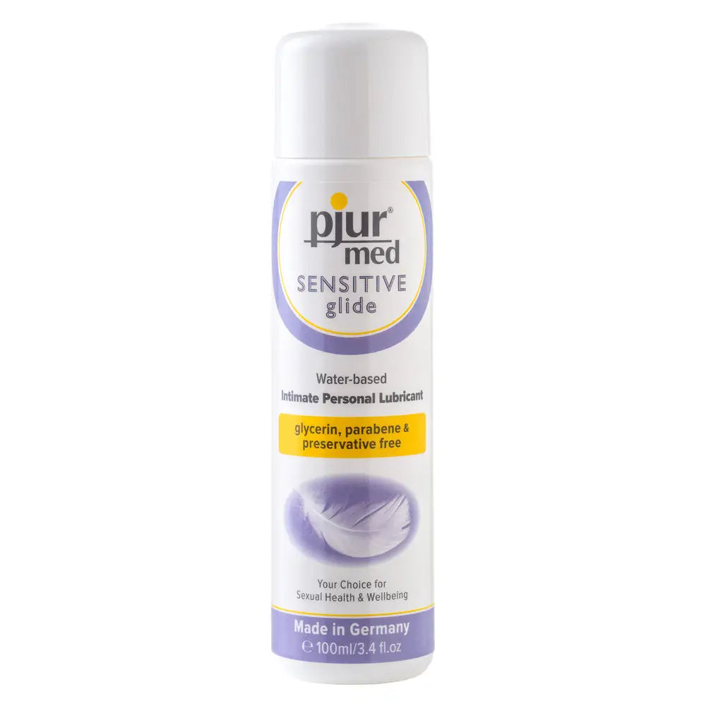 Pjur med sensitive glide intimate lubricant 100ml - peaches and screams