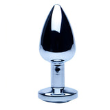 Precious metals silver butt plug-small - butt plugs peaches and screams